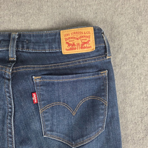 Levi's 712 Slim Jeans Womens 28 Dark Wash Excellent Slim Leg Denim 18884-0011 - Picture 5 of 14